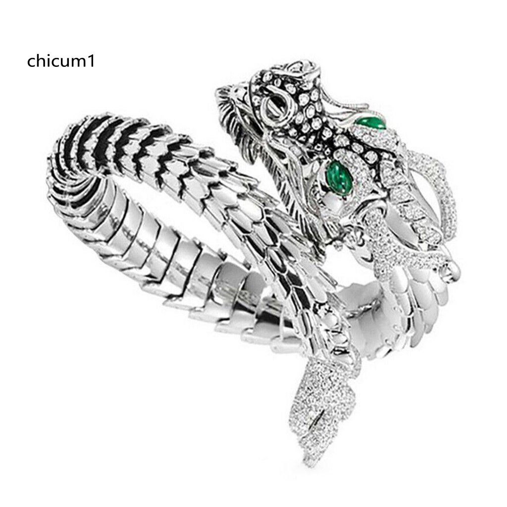 Nhẫn Hở Mạ Bạc Hình Rồng Cá Tính Thời Trang Cho Nam