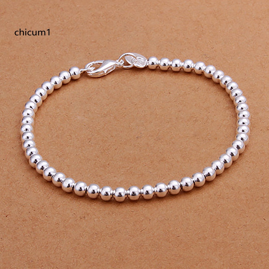 Vòng Tay Mạ Bạc Xinh Xắn Có Khóa Càng Cua Cho Nữ