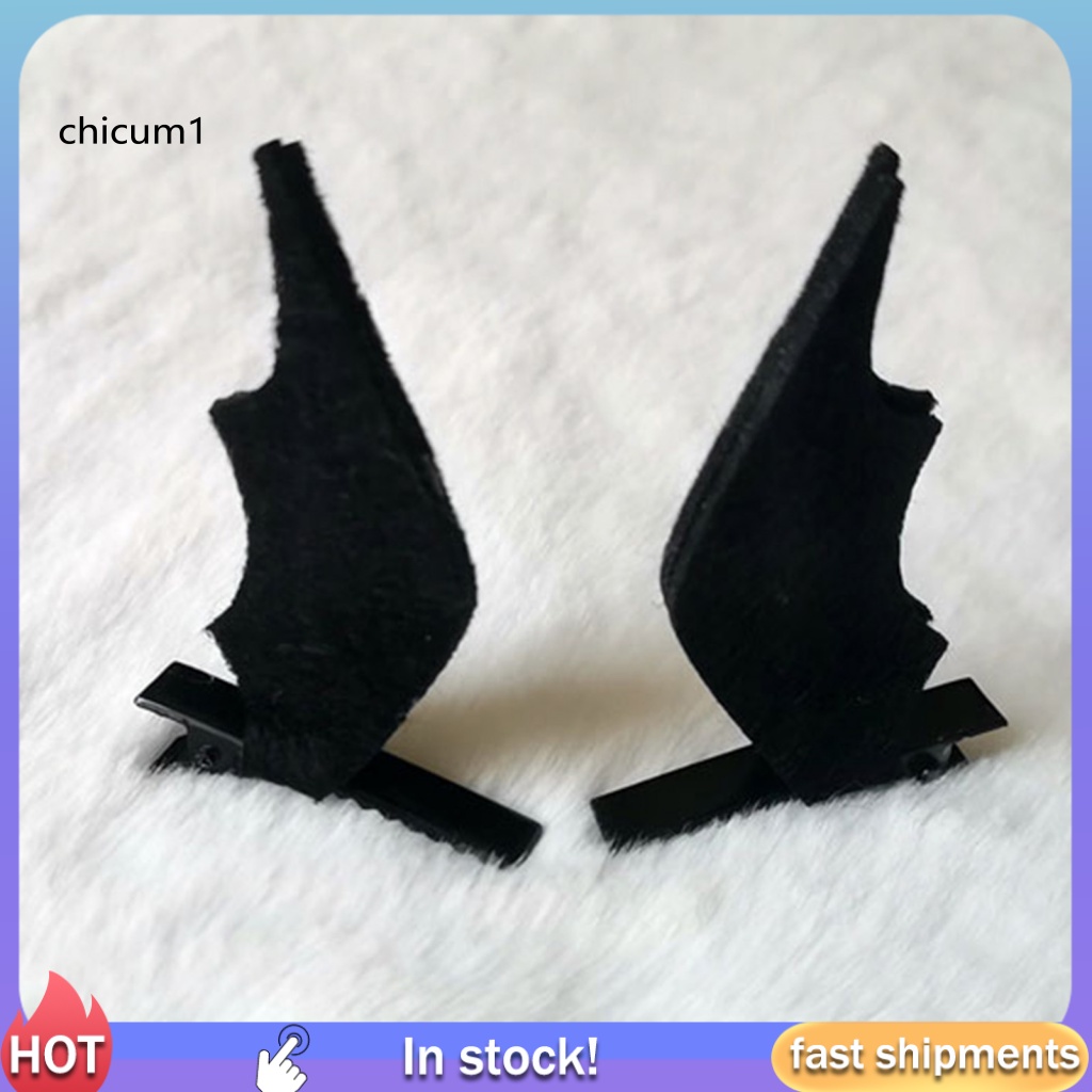 Set 2 Kẹp Tóc Cánh Dơi Chống Trượt Hóa Trang Dự Tiệc