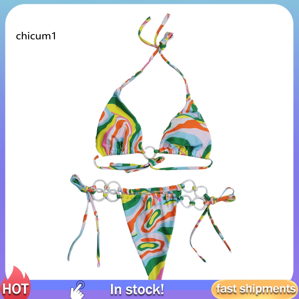 Bộ Đồ Bơi 2 Mảnh Thời Trang Mùa Hè Cho Nữ