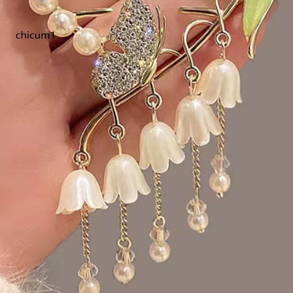 Kẹp Tóc Đuôi Ngựa Đính Ngọc Trai Giả Thời Trang