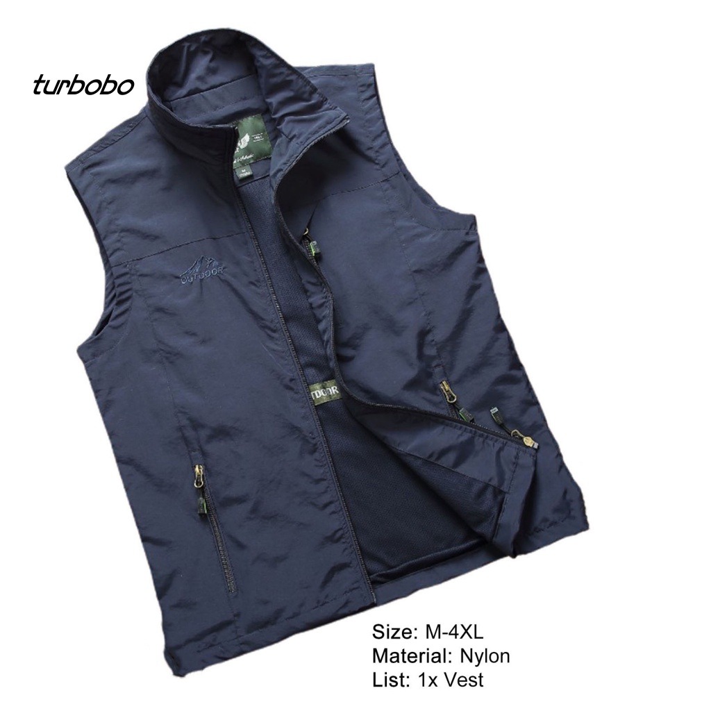 Áo Khoác Câu Cá Sát Nách Cổ Bẻ Màu Trơn Thoáng Khí Thời Trang Cho Nam