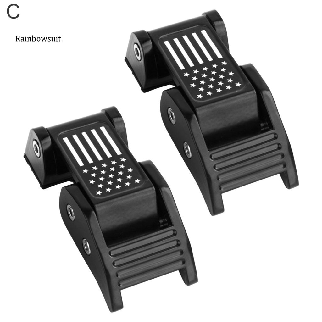 1 Cặp Chốt Khóa Mui Xe Bằng Hợp Kim Nhôm Cho Jeep Wrangler JK JL 07-21