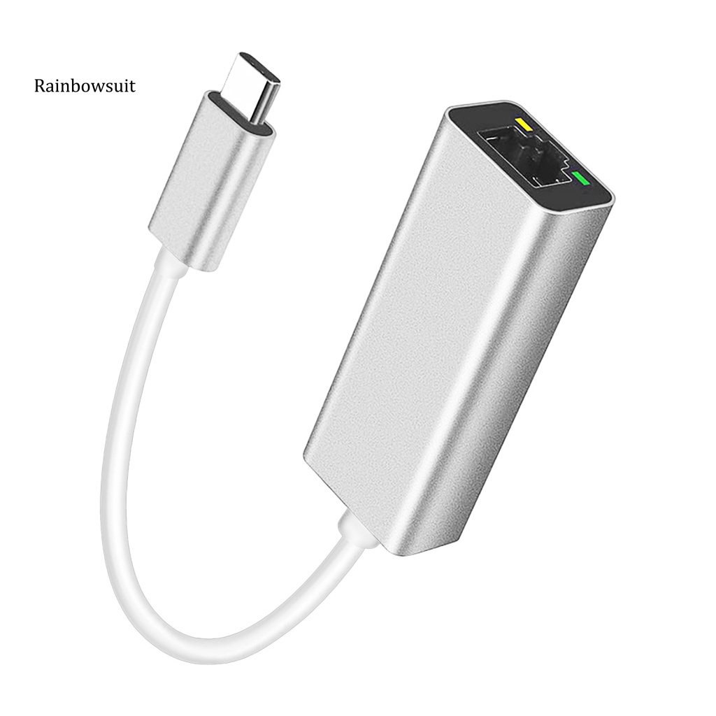 Cáp Chuyển Đổi Thẻ Mạng Lan Type-C Sang RJ45 Dài 100M Chống Nhiễu Cho MacBook