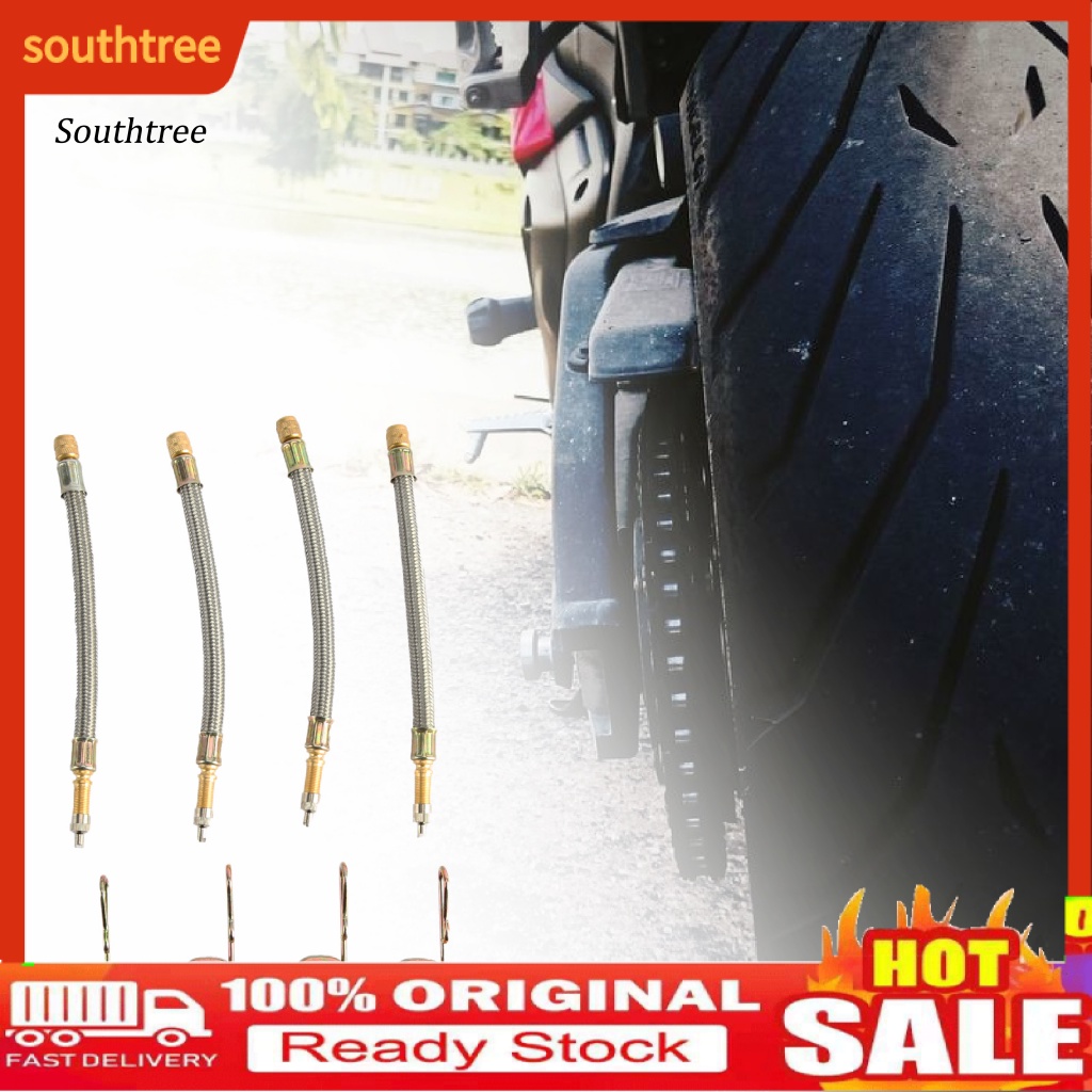 Bộ 4 Ống Nối Dài Van Xe Hơi LBWS-293 Bằng Đồng Thau Chuyên Nghiệp