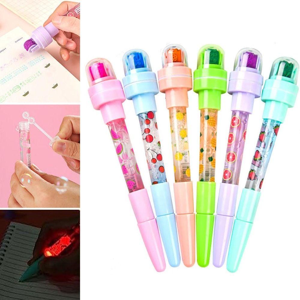 CHOOKEY Bút Bi 5 Trong 1 Có Đèn Led Đa Năng Cho Trẻ Em