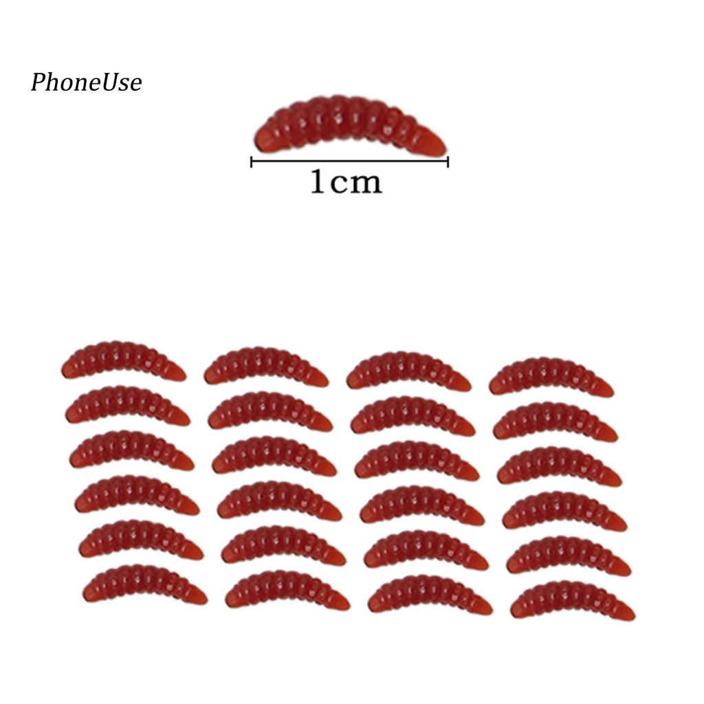 Bộ 50 Mồi Giun Giả Câu Cá Bằng PU