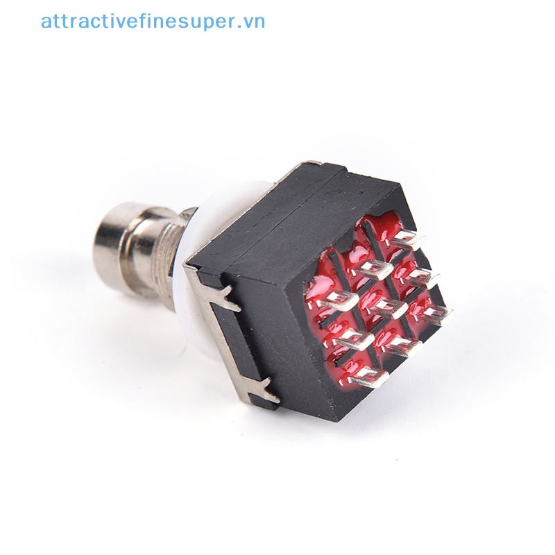 1 Hộp Phơ Đàn Guitar 9-pin 3PDT Màu Đen