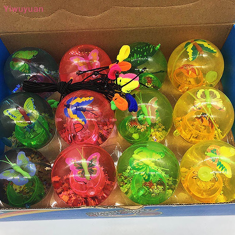 1 Quả Bóng Nảy Đàn Hồi Có Đèn LED Phát Sáng Nhiều Màu Cho Bé