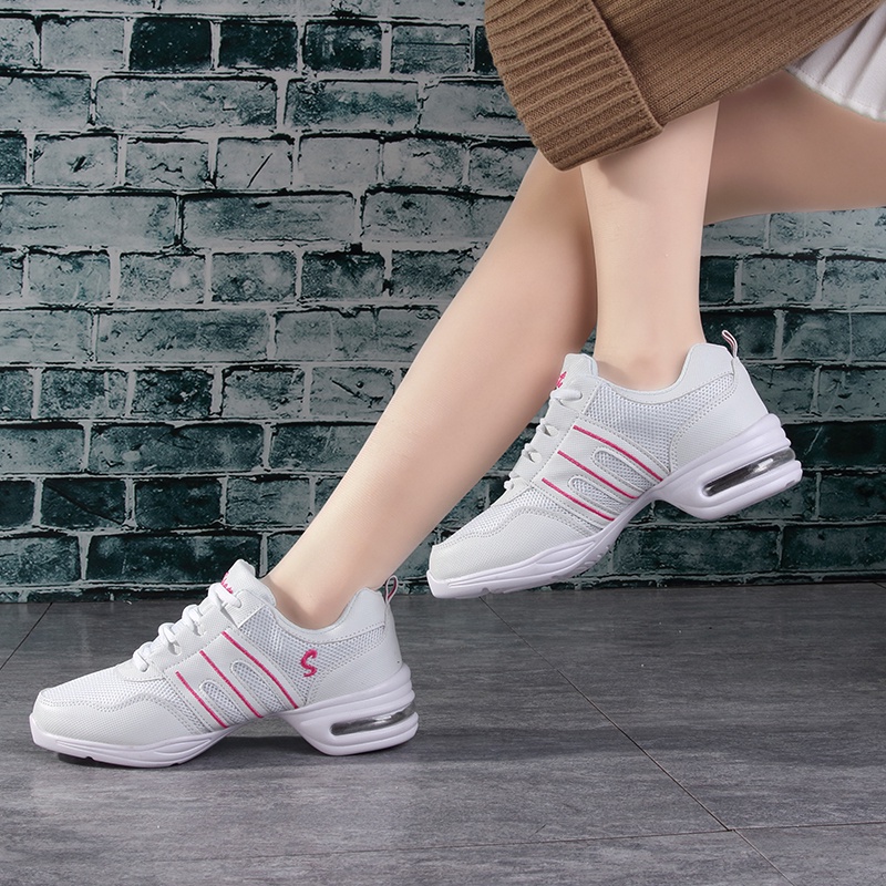 Giày Nhảy Đế Mềm Mũi Vuông Phong Cách Hip Hop Hiện Đại 7 Màu Tùy Chọn Cho Nữ Giày Nhảy Latin Chuyên Dụng Chất Lượng