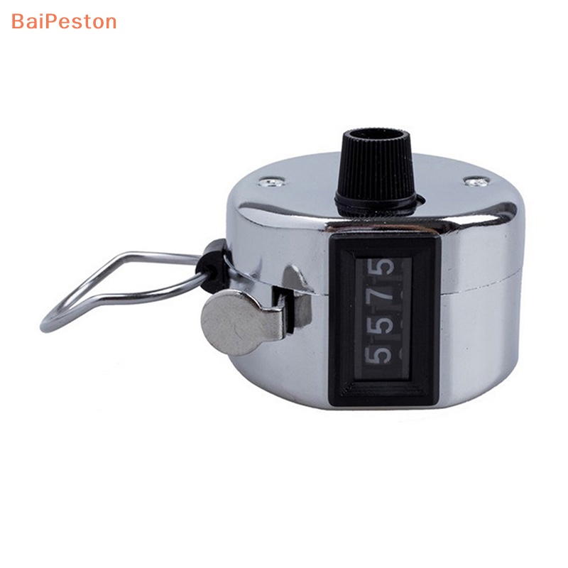 Máy Đếm Số 4 Chữ Số Mini Bằng Kim Loại Không Gỉ Mạ Chrome 0000 Đến 9999