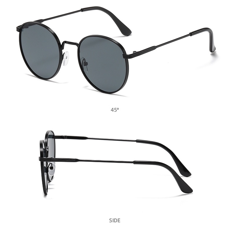 Kính Mát Gọng Tròn Kim Loại Thời Trang