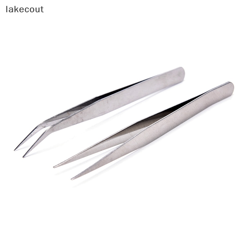 Set 2 Nhíp Kẹp Gắp Bằng Thép Không Gỉ Tiện Dụng