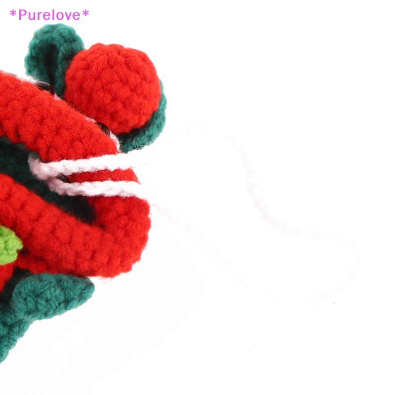 1 Móc Khóa Hình Búp Bê Xúc Xích Đan Len Ngộ Nghĩnh Mới