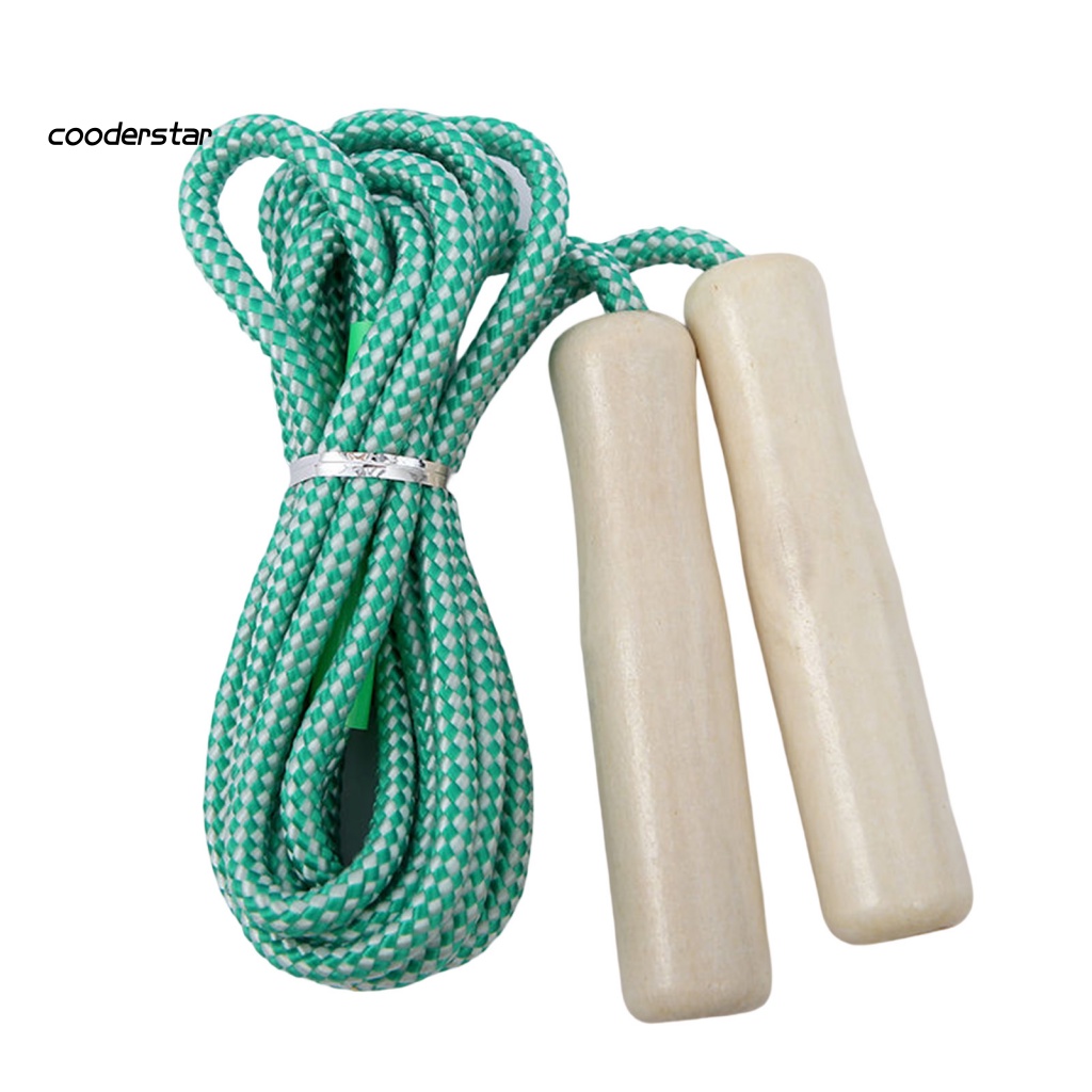 Dây Nhảy Thể Dục Đốt Mỡ Thừa Tay Cầm Bằng Gỗ Có Thể Điều Chỉnh Cho Người Lớn Và Trẻ Em