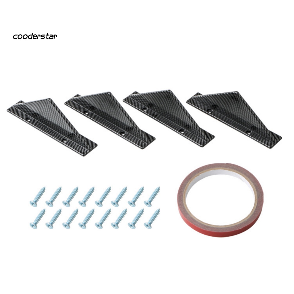 Set 4 Cản Sau Xe Hơi Hình Tam Giác Dễ Lắp Đặt Tiện Dụng