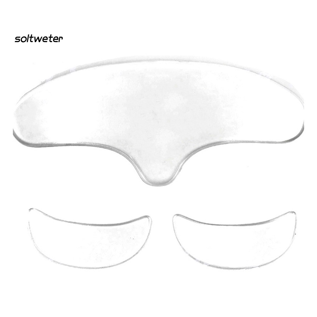 Set 1 / 2 / 3 Miếng Silicone Dán Vùng Da Trán Chống Nếp Nhăn Có Thể Tái Sử Dụng