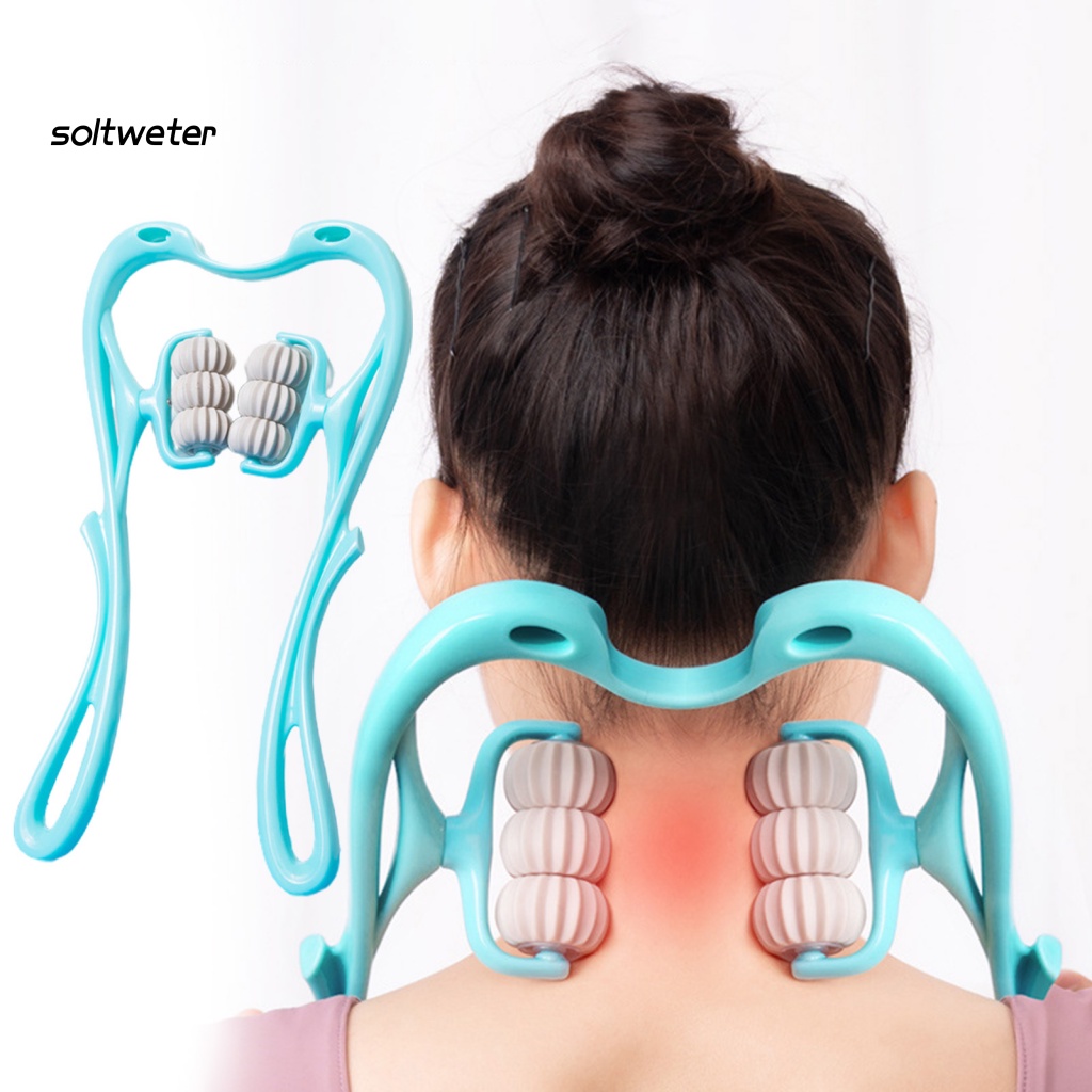 Máy Mát Xa Cổ 6 Bánh Xoay 360 Độ Cầm Tay Tiện Dụng