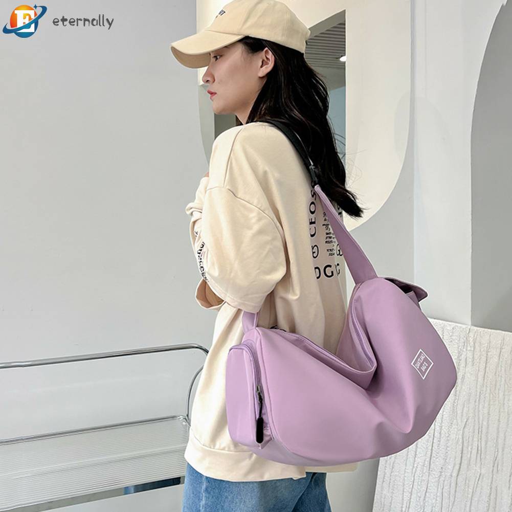 Túi Đựng Đồ Tập Gym / Đi Bơi Màu Sắc Xinh Xắn Có Khóa Kéo Tiện Dụng