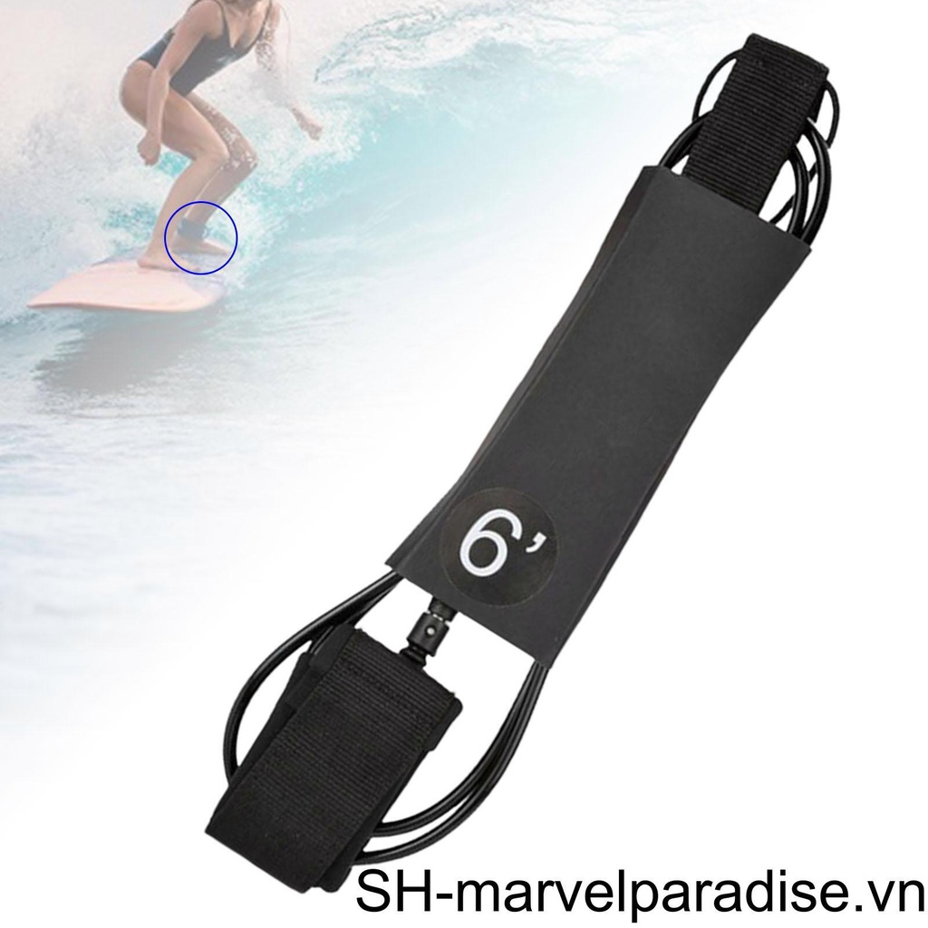 Dây Đeo Chân 7mm Dài 9ft Dùng Cho Ván Lướt Sóng