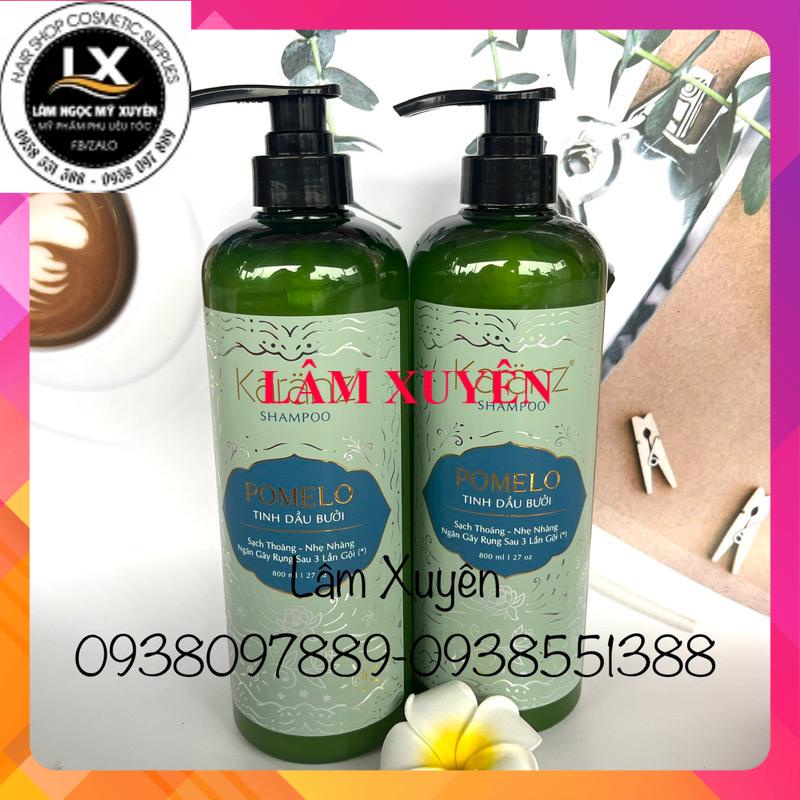 Dầu gội tinh dầu bưởi kích thích mọc tóc ngăn ngừa KARANZ 800ml 💥 CHÍNH HÃNG 💥 phục hồi tóc bóng mượt bồng bềnh bóng tóc