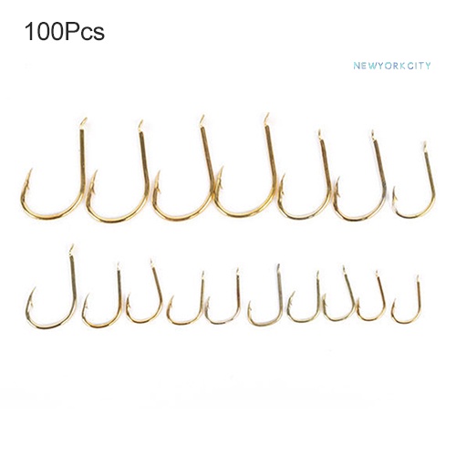 Set 100 Lưỡi Câu Cá Kim Loại 3 # - 12 # NY-100