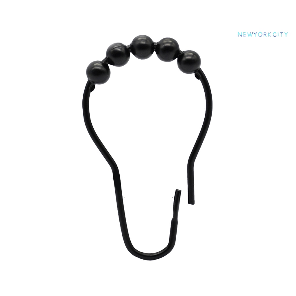 Set 10 Móc Treo Rèm 5 Hạt Kim Loại Chịu Lực Tốt