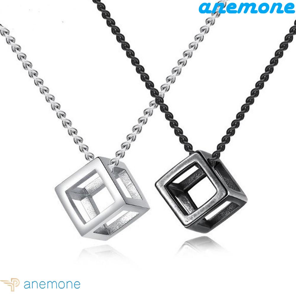 ANEMONE Vòng cổ Mặt Hình Học Phong Cách Hip Hop Thời Trang Cho Nam