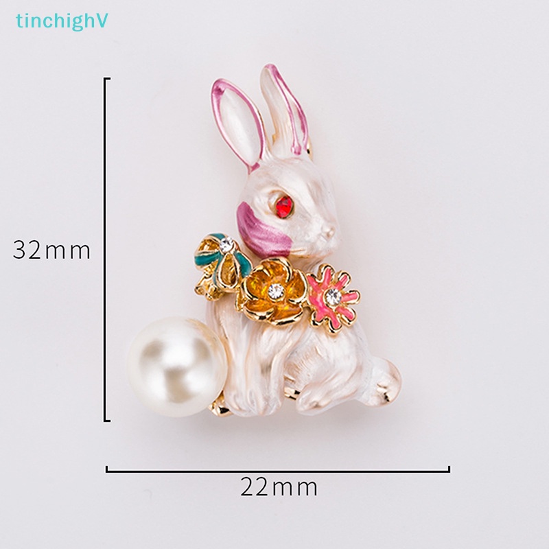 [TinchighV] Trâm Cài Áo Bằng Hợp Kim Hình Thỏ Trắng Cá Tính Cho Nữ [Mới]