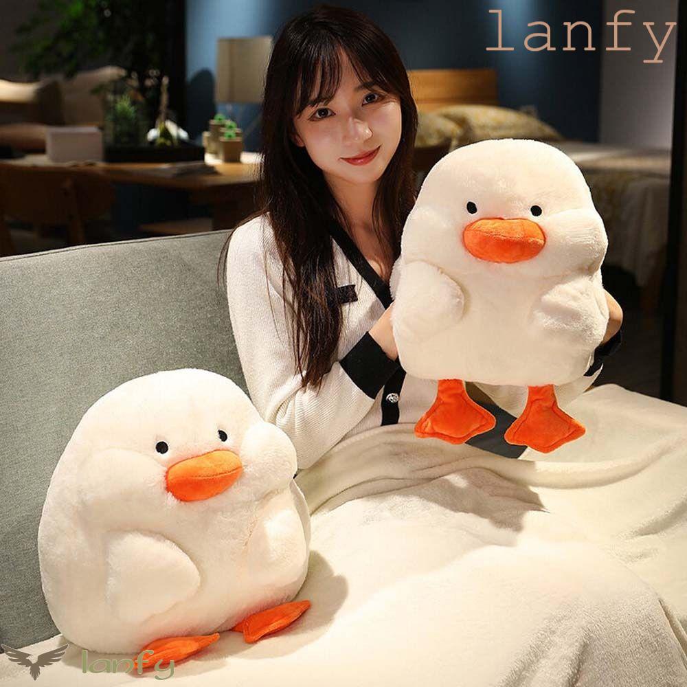 LANFY Thú Nhồi Bông Hình Chú Vịt Mềm Mại Giữ Ấm Tay