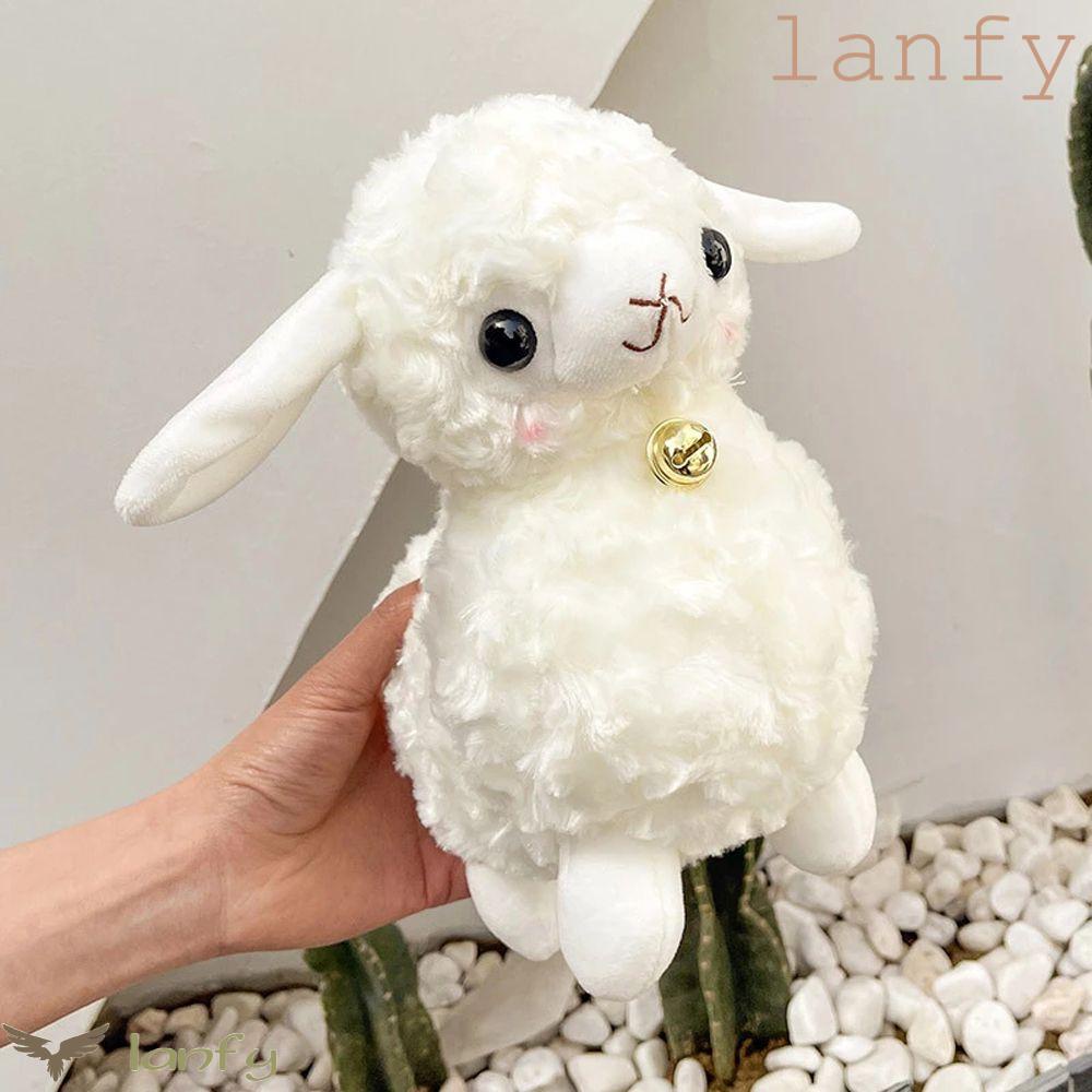 LANFY Cừu Trắng Nhồi Bông Thiết Kế Dễ Thương Xinh Xắn