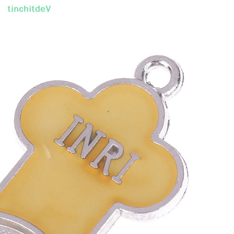 [TinchitdeV] Móc Khóa Trang Trí Túi Xách Hình Thánh Giá Bằng Kim Loại Phát Sáng Dành Cho Nam Nữ [Mới]