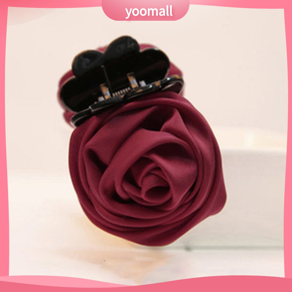 Kẹp Tóc Hình Hoa Hồng Bằng Vải Thời Trang Dành Cho Nữ