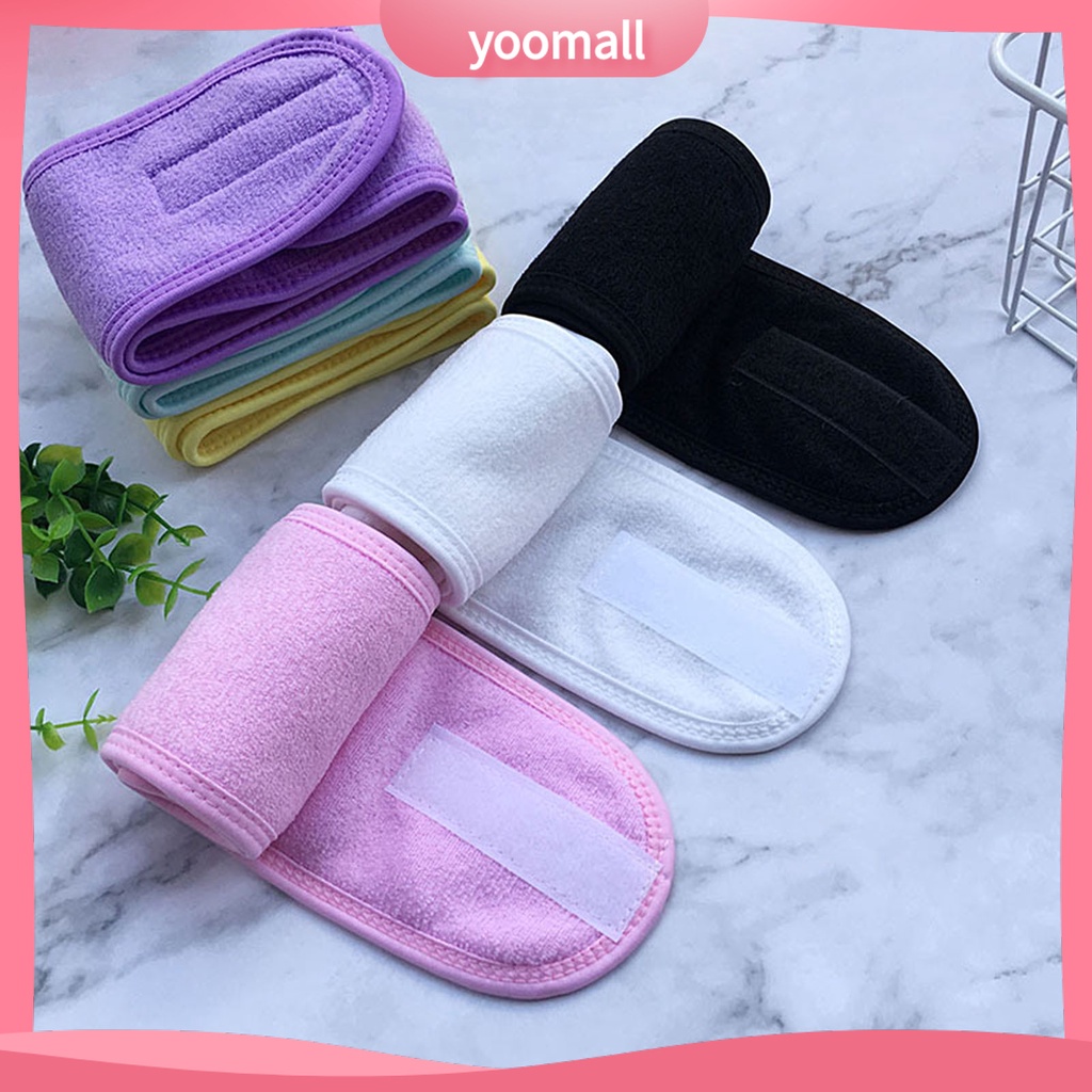 Băng Đô Rửa Mặt / Trang Điểm Bản Rộng Tùy Chỉnh Tiện Dụng Cho Nữ