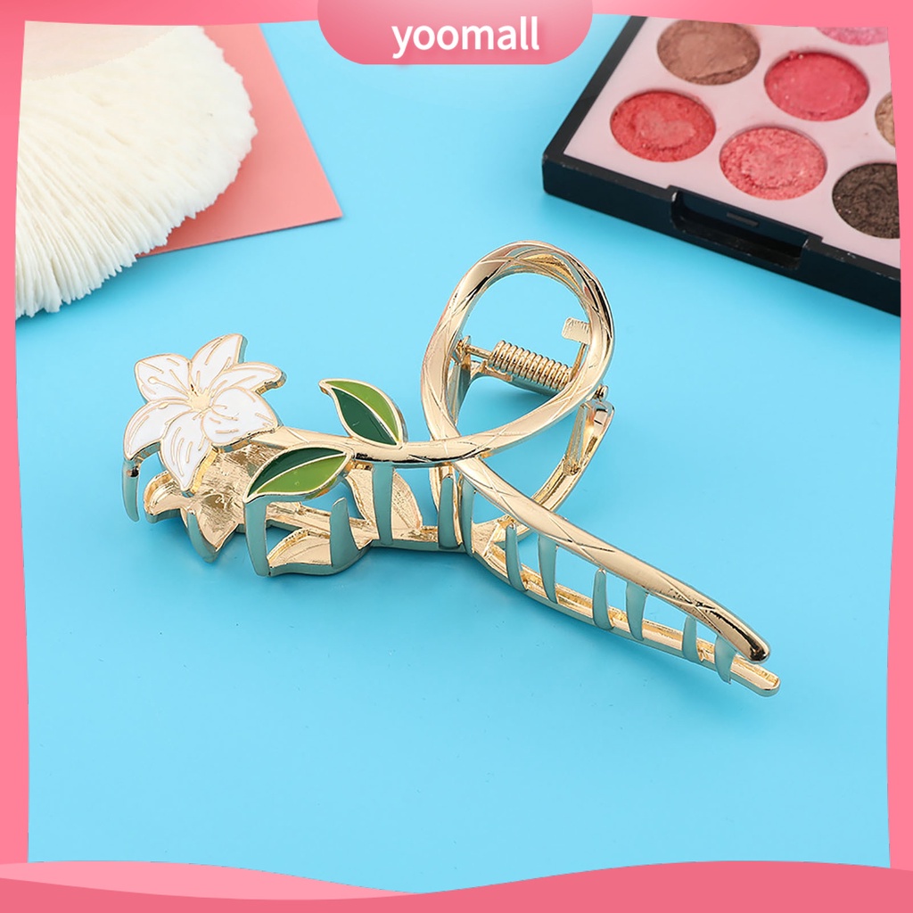 Kẹp Tóc Càng Cua Dạng Lò Xo Rỗng Bằng Hợp Kim Chống Rơi Tạo Kiểu Tóc Cho Nữ