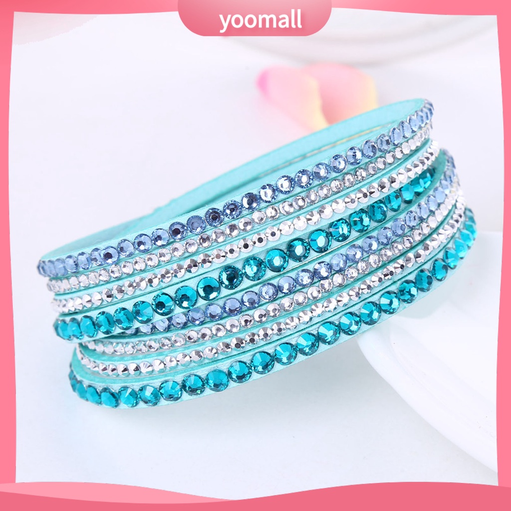 Vòng Tay Nhiều Lớp Đính Đá Phong Cách Bohemian Thời Trang Đi Biển Cho Nữ