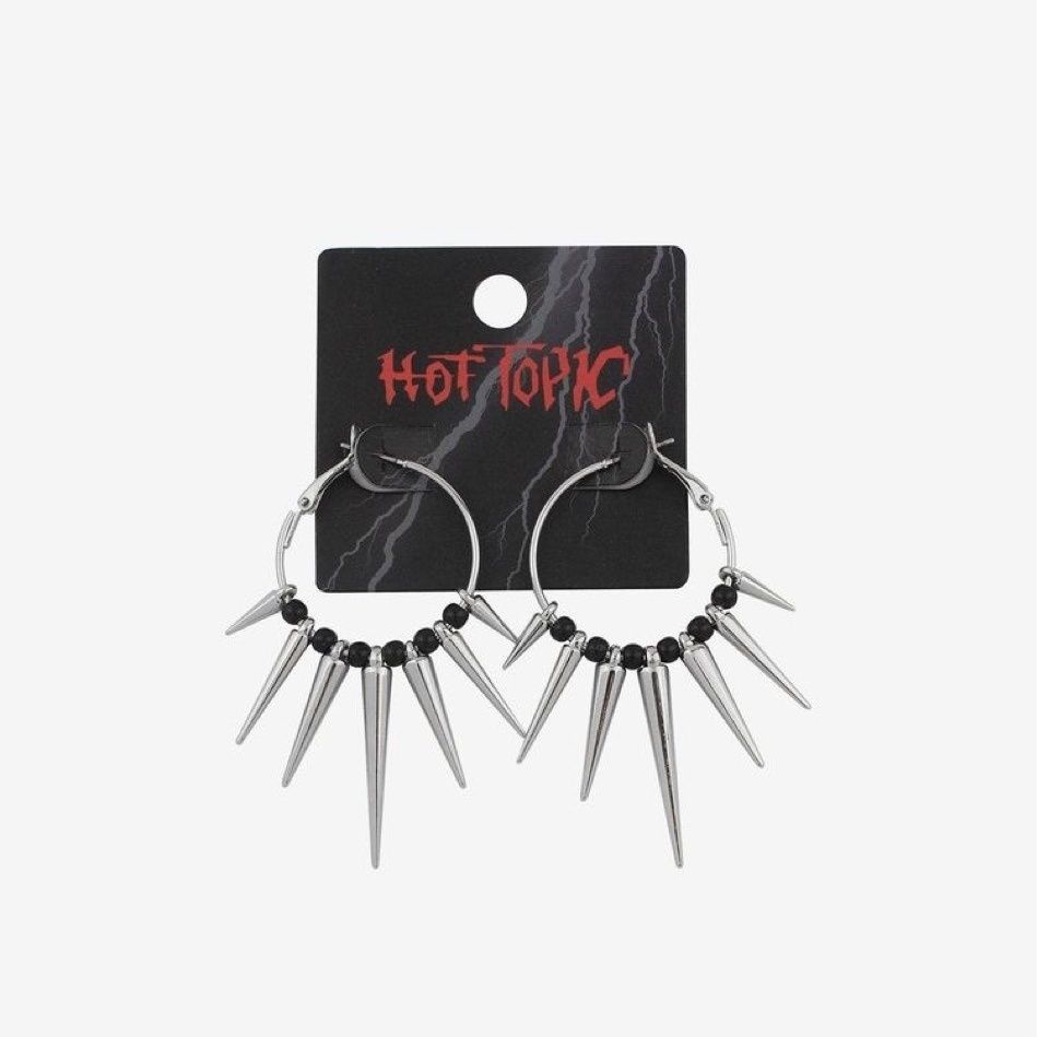 Bông Tai Hình Gai Nhọn Phong Cách Hip Hop Punk Cá Tính Dành Cho Nam Nữ