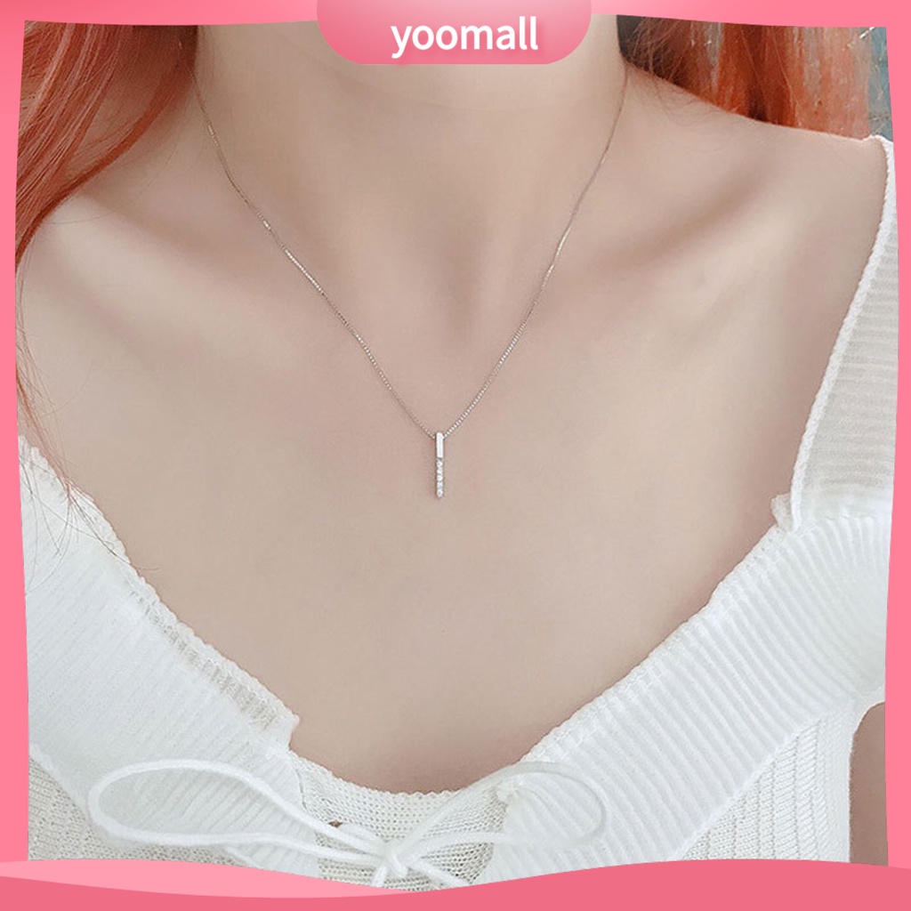 [YM] Vòng cổ Dát Đá Giả Kim Cương Sáng Bóng Lâu Trôi Cho Ngày Valentines