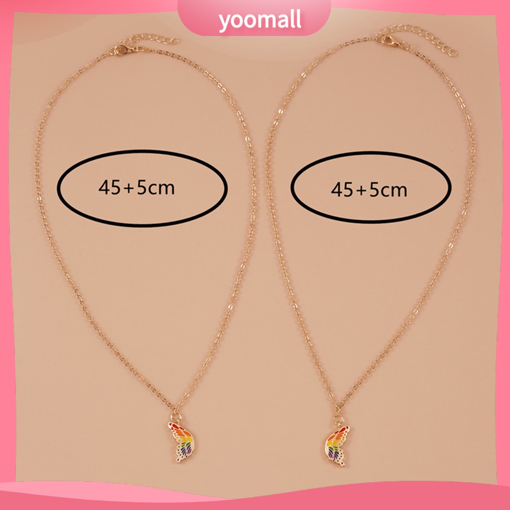 Set 2 Vòng cổ Cặp Đôi Bằng Thép Không Gỉ Dễ Lên Màu