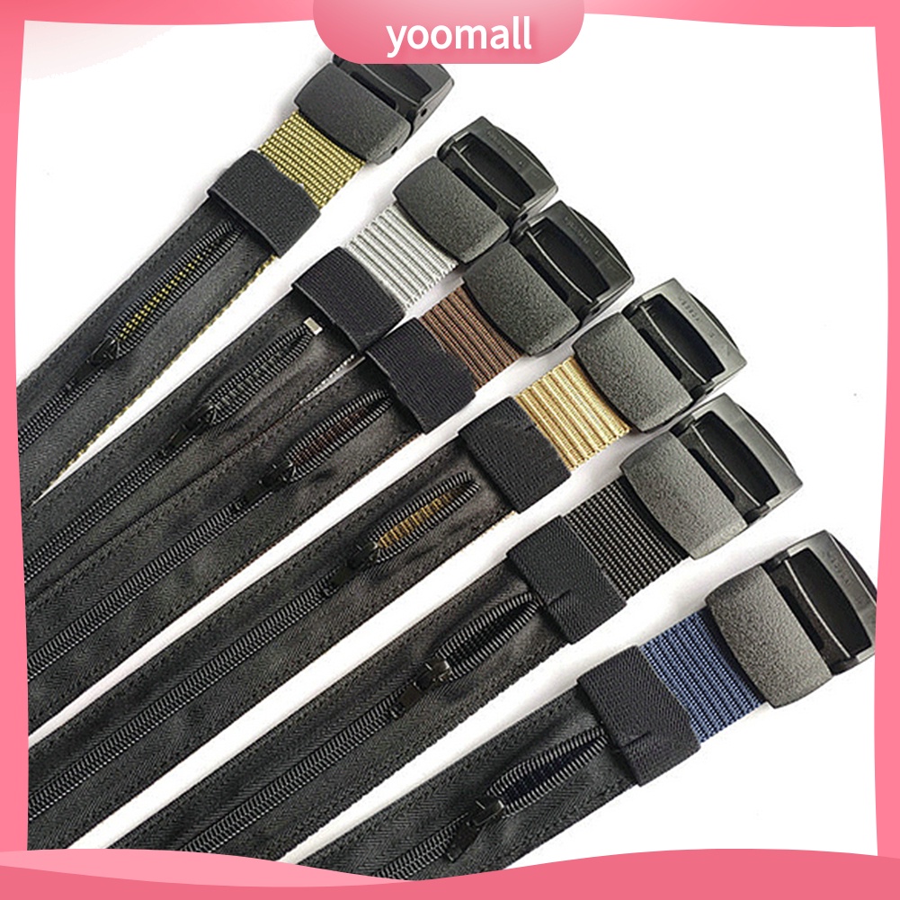 Túi Đeo Hông Màu Trơn Có Khóa Kéo Chống Trộm Tiện Dụng Mang Theo Du Lịch / Chơi Thể Thao