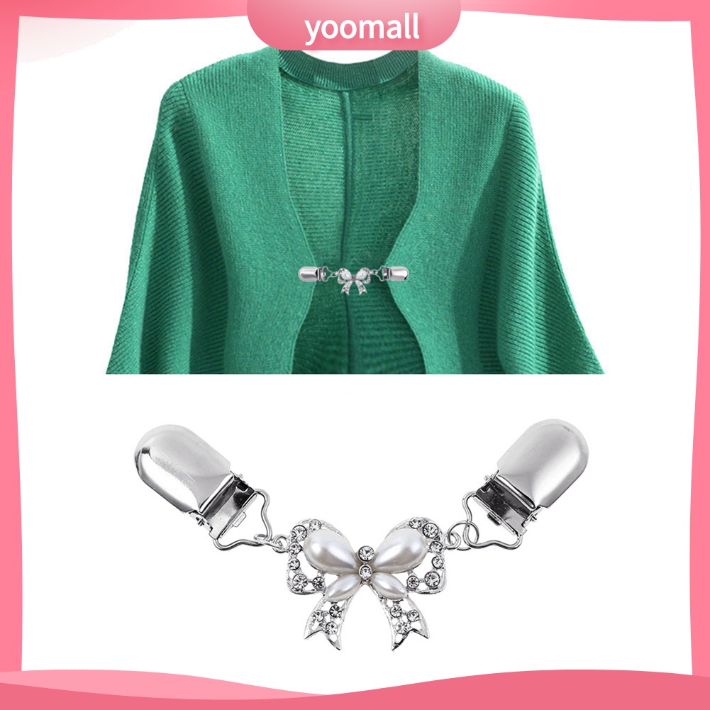 Ghim Cài Áo Hình Nơ Đính Đá Thời Trang Cho Nữ