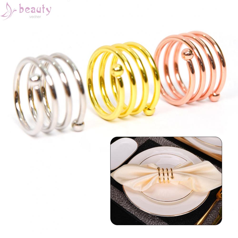 Giá Đỡ Khăn Ăn Hoàn Chỉnh Kèm 10 Vòng Giữ Khăn Ăn Trang Trí Nhà Cửa