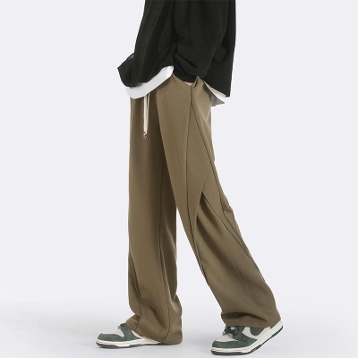 Quần Dài Ống Rộng Xẻ Tà Phong Cách Đường Phố Mỹ Thời Trang Mùa Hè Mới Cho Nam