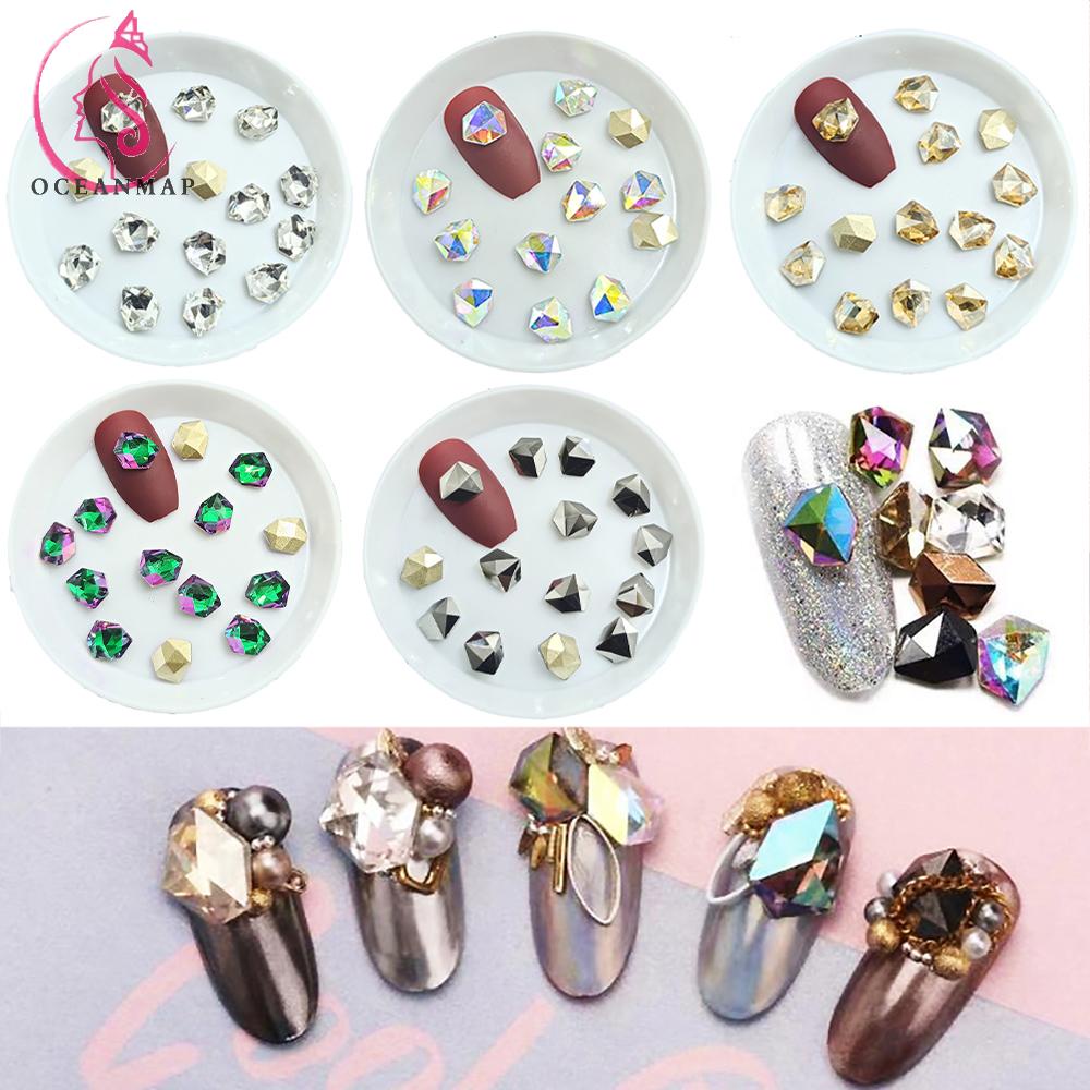 OCEANMAP Đá Đính Trang Trí Móng Tay Chất Lượng Cao