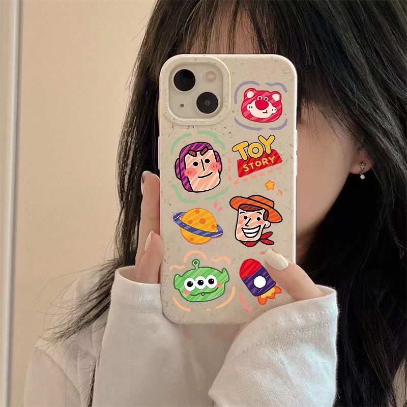 Ốp Điện Thoại Dẻo Họa Tiết Hoạt Hình Toy Story Dễ Thương Chống Sốc Cho iPhone12 13 plus 7 14pro11 8 ZI6H