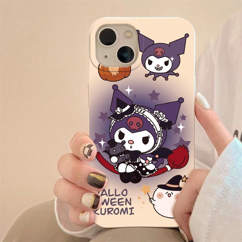 Ốp Điện Thoại Mềm Chống Sốc In Hình Quỷ Đen Đơn Giản Cho iPhone12 14pro1113 max 8pl 7 B9NU