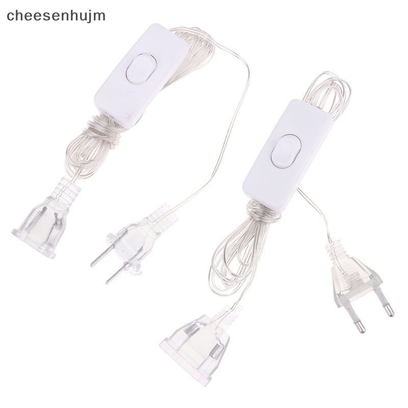1 Dây Nối Dài 3M Phích Cắm EU / US Cho Đèn Led Trang Trí