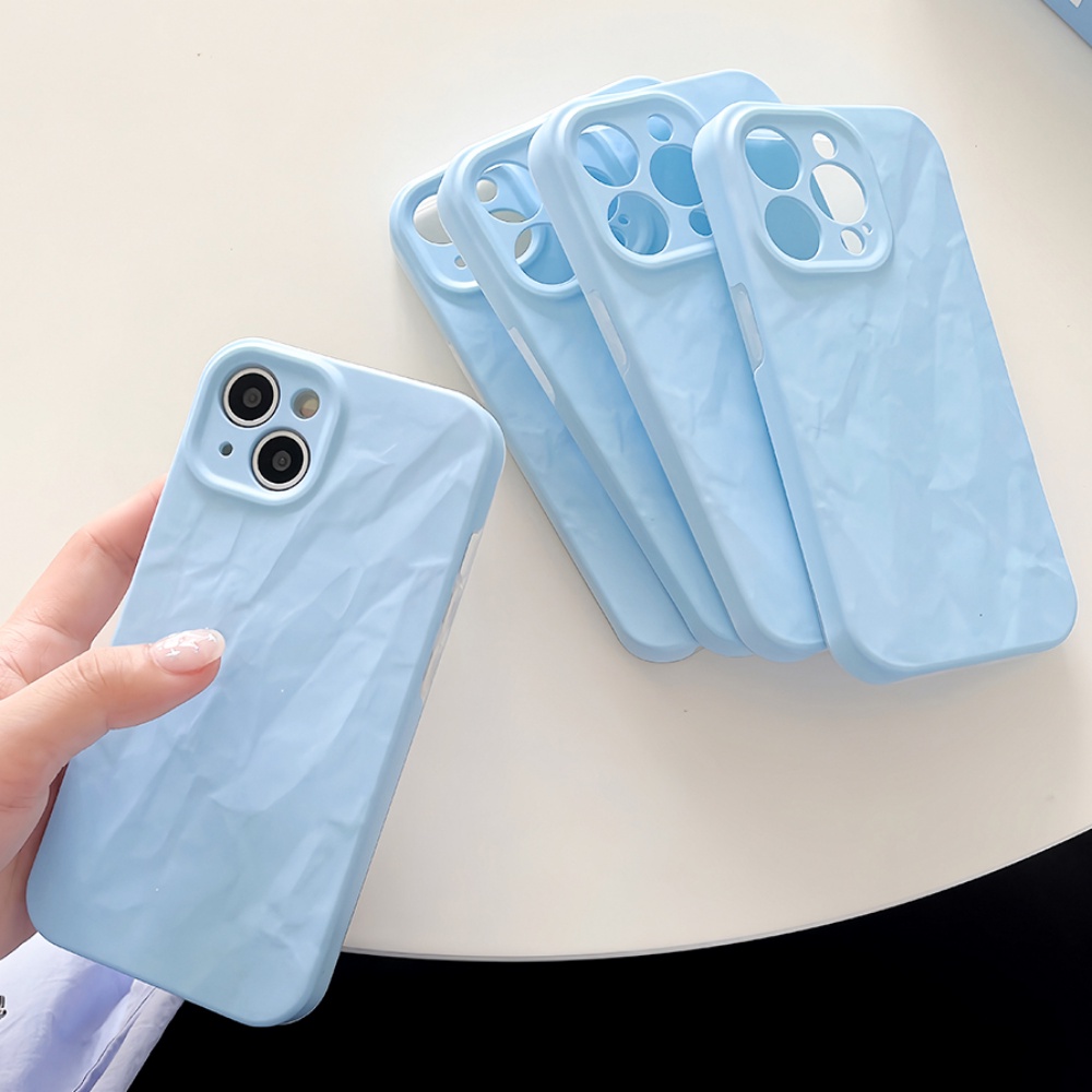 Ốp Điện Thoại TPU Dẻo Họa Tiết Bầu Trời Xanh Đơn Giản Thời Trang Cho IPhone 11 12 13 14 Pro Max