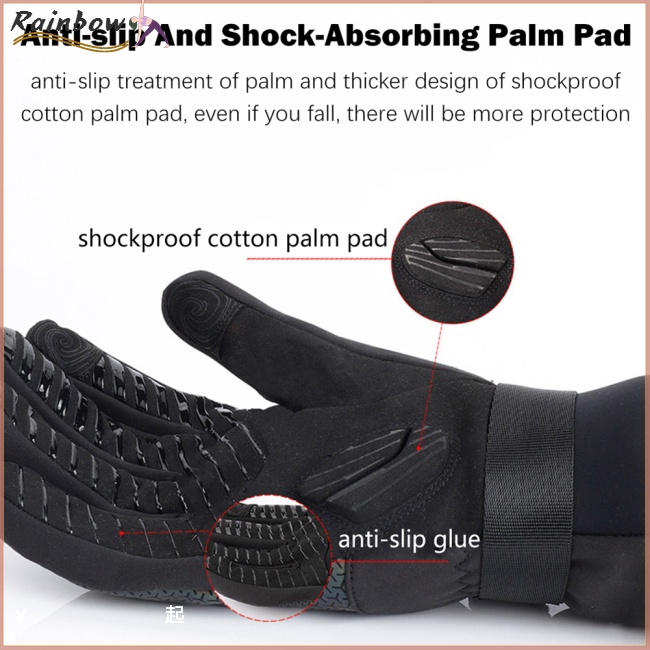 1 Đôi Găng Tay Nylon 2126 Giữ Ấm Chống Gió Chống Nước Chống Sốc Dùng Khi Lái Xe