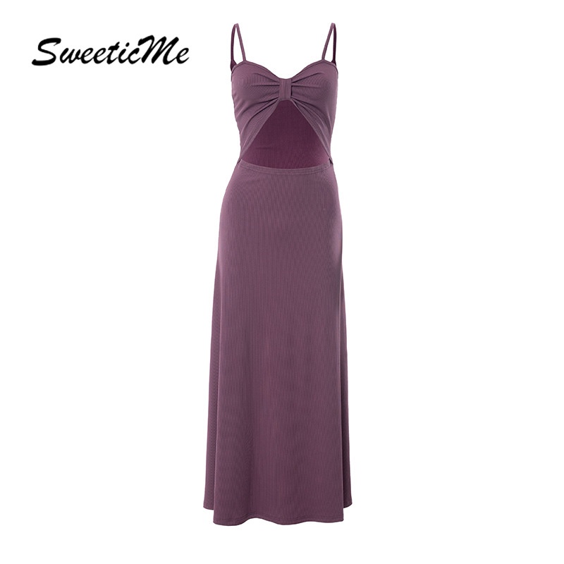 Đầm Dài Màu Trơn Dáng Ôm Gợi Cảm Thời Trang 2023 Dành Cho Bạn Nữ